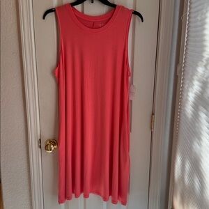 NWT TIME & TRU NAVY CORAL CASUAL DRESS SZ XXL
